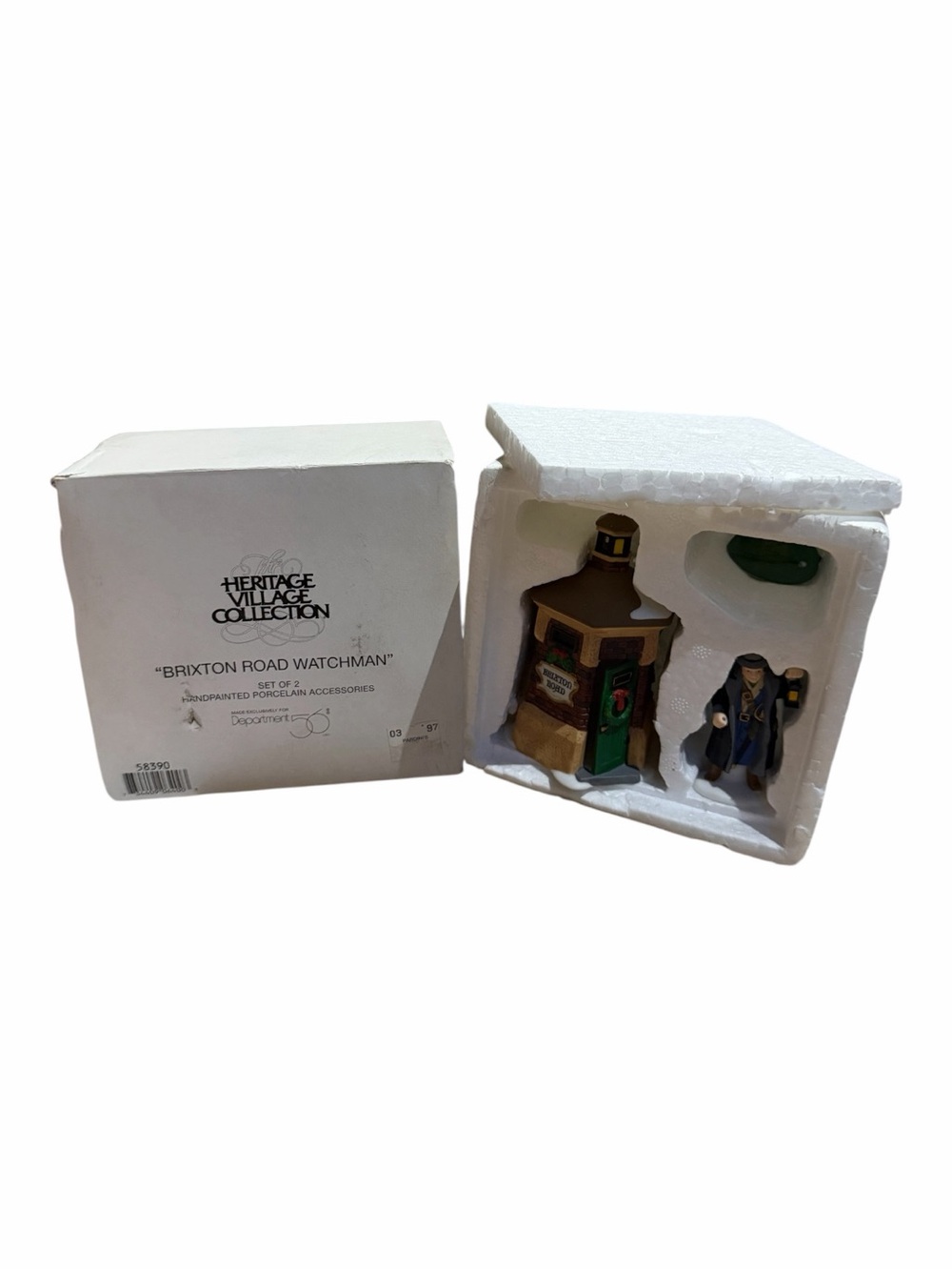 1990s Dept. 56 Heritage Village Collection “Brixton Road Watchman” Item #58390